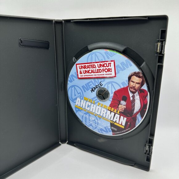 Anchorman The Legend Of Ron Burgundy DVD 2004 Unrated Will Ferrell DreamWorks - Picture 3 of 3